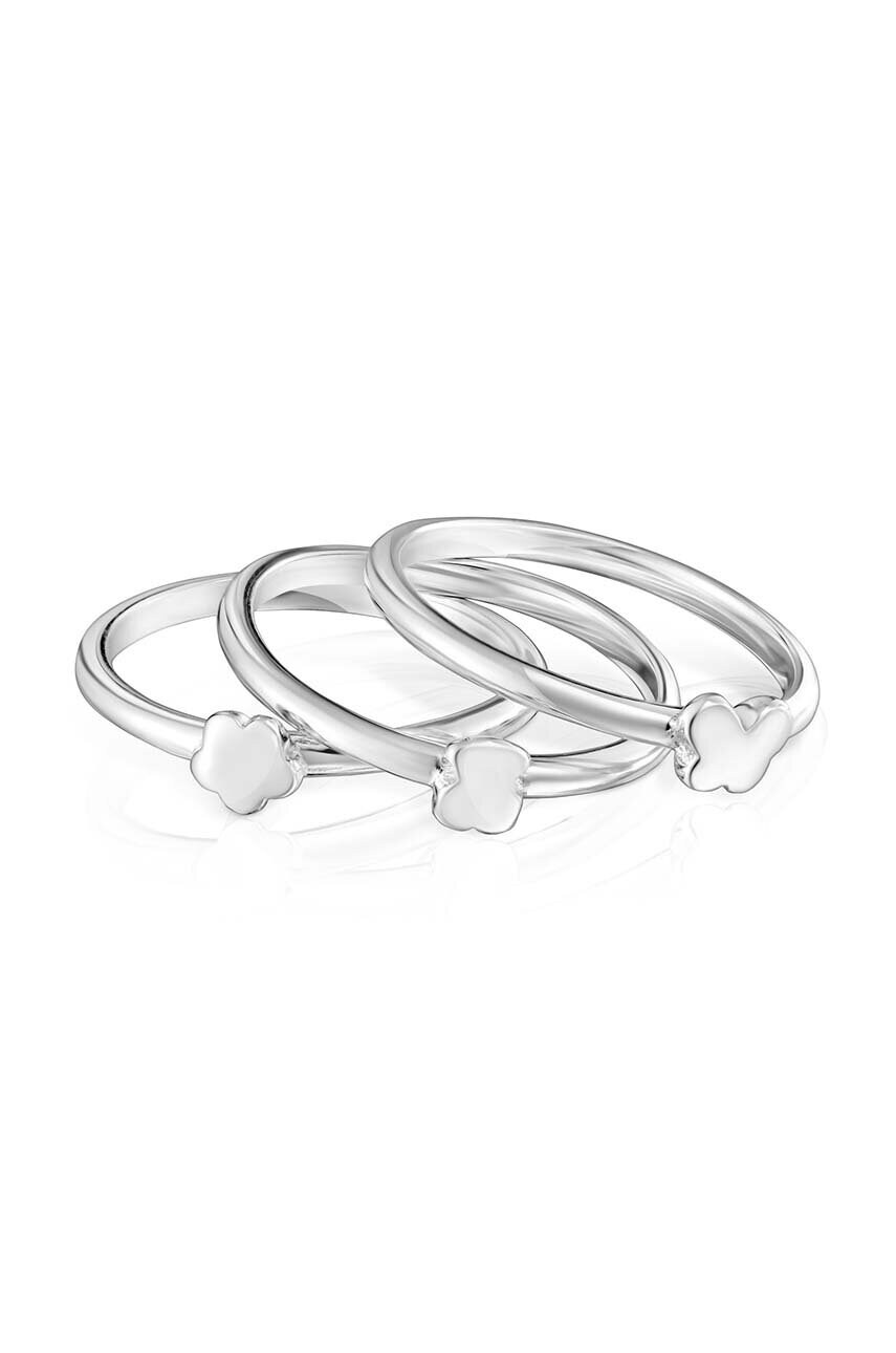 Срібний перстень Tous 3-pack Bold Motif