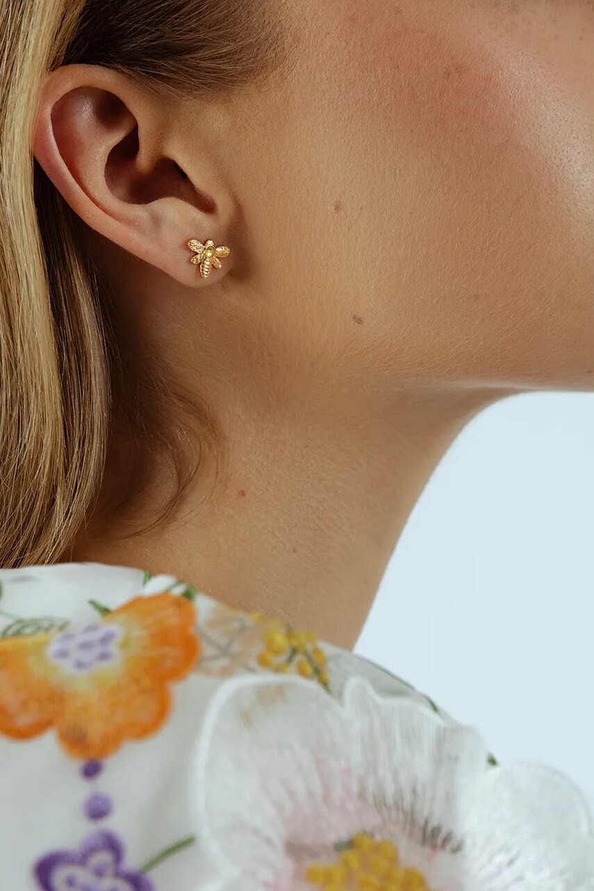 Позолочені сережки Lilou Honey 211/KOL/9/PO