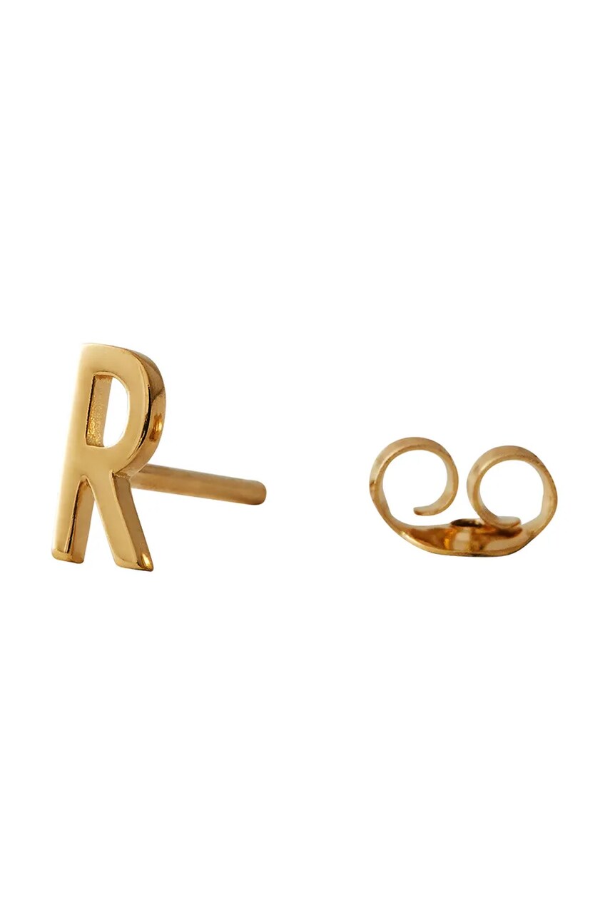 Позолочена срібна сережка Design Letters 90401001R