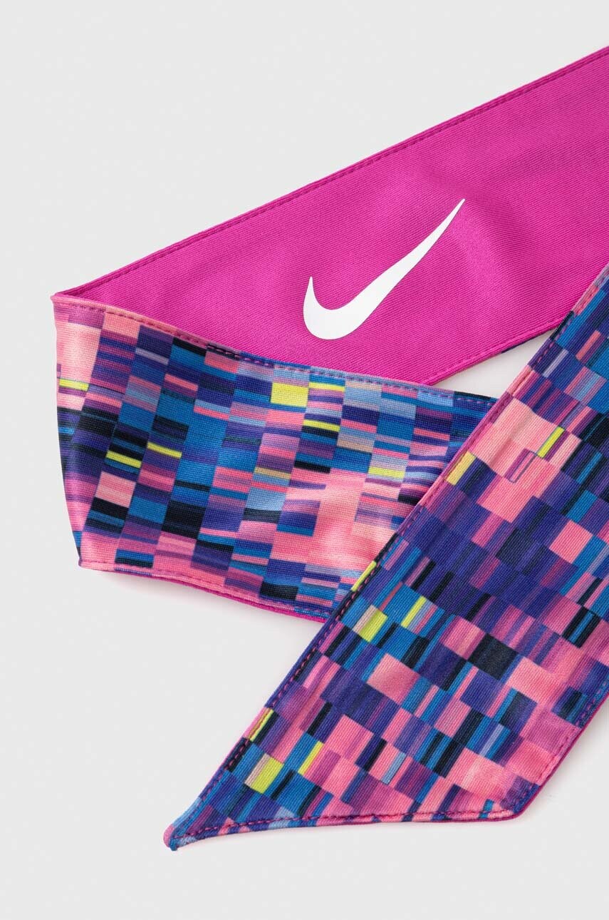 Пов'язка на голову Nike колір рожевий