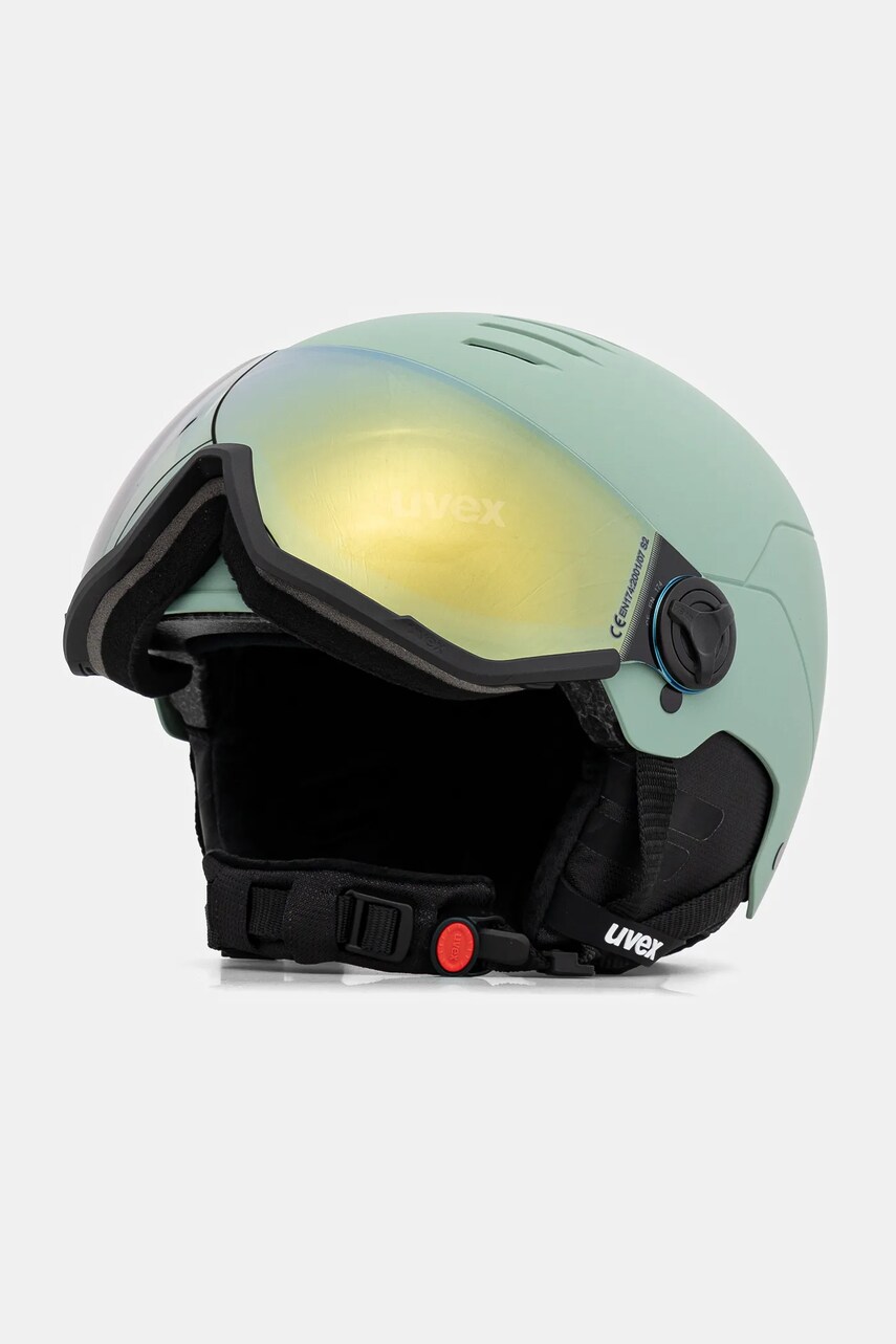 Гірськолижний шолом Uvex Wanted Visor колір зелений