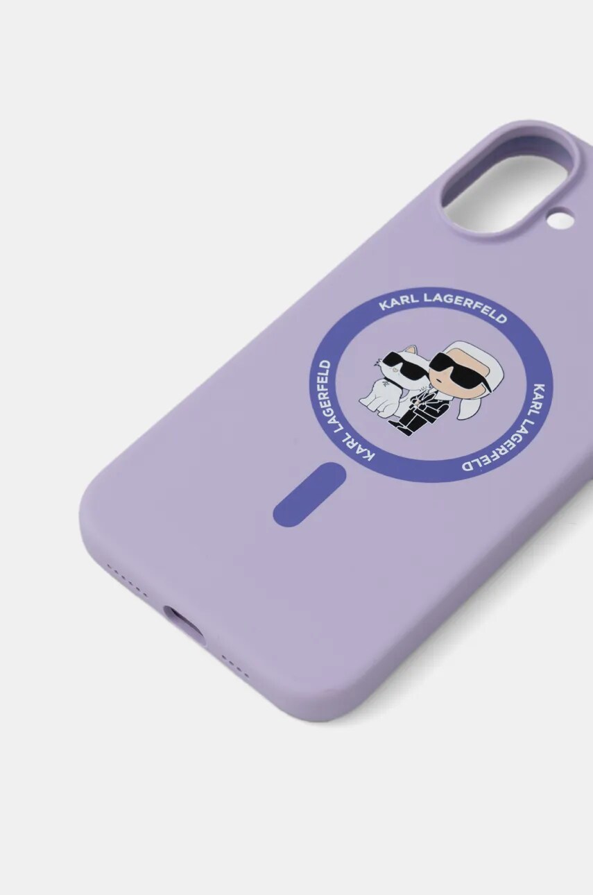 Чохол на телефон Karl Lagerfeld iPhone 16 Plus 6.7 колір фіолетовий KLHMP16MSCMKCRHU