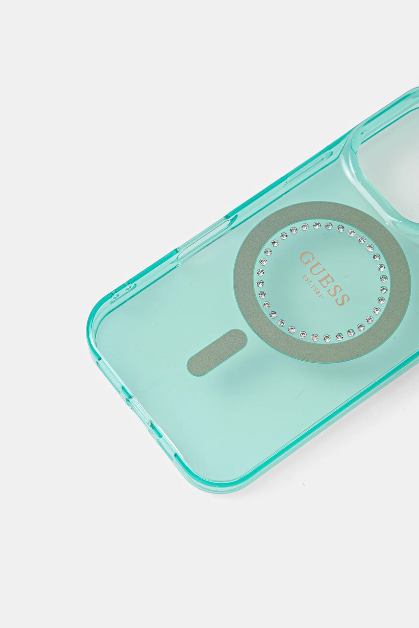 Чохол на телефон Guess iPhone 16 Pro 6.3 колір зелений GUHMP16LPFTDTEN