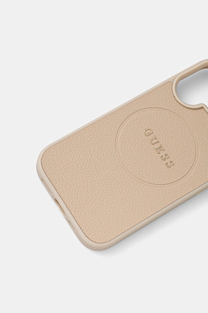 Чохол на телефон Guess iPhone 16 6.1 колір бежевий GUHMP16SPGHSMME