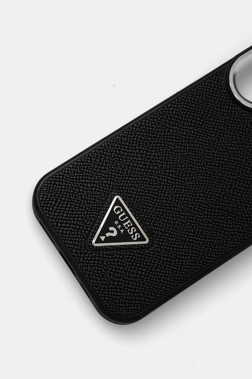 Чохол на телефон Guess iPhone 16 6.1 колір чорний GUHMP16SPGTSPSK