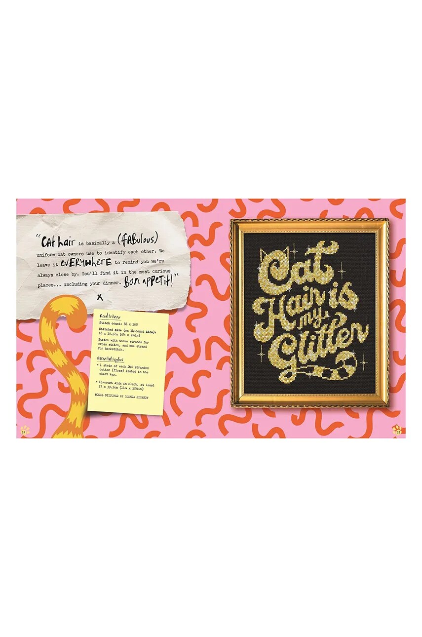 Книга home & lifestyle Cross Stitch with Cattitude by Emma Congdon, English