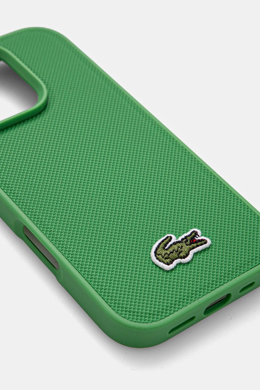 Чохол на телефон Lacoste iPhone 16 Pro 6.3 колір зелений LCHMP16LPVCN