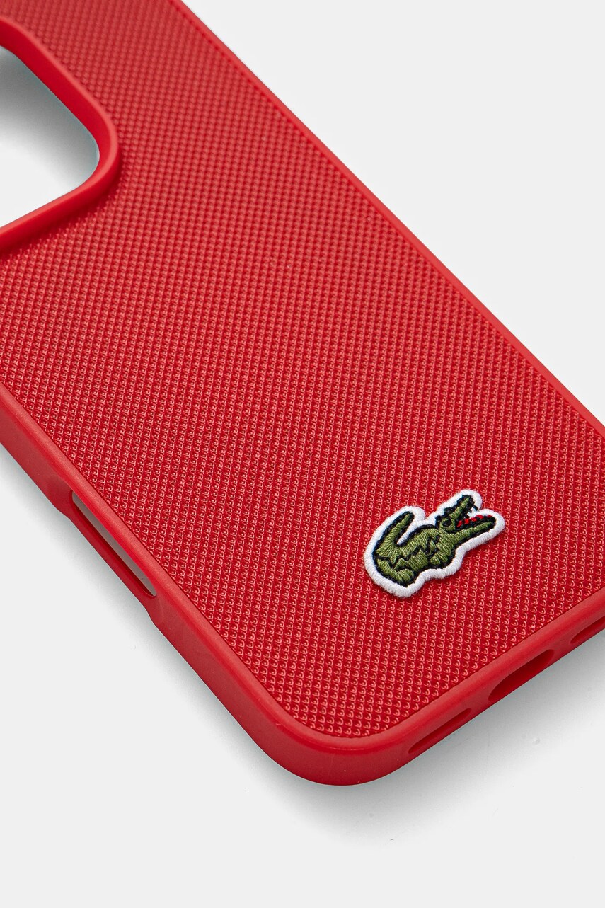 Чохол на телефон Lacoste iPhone 16 Pro 6.3 колір червоний LCHMP16LPVCR
