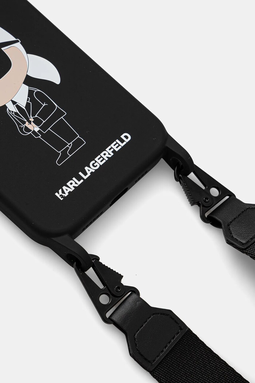 Чохол на телефон Karl Lagerfeld iPhone 15 Pro Max 6.7 колір чорний KLHCP15XSCBSKNK