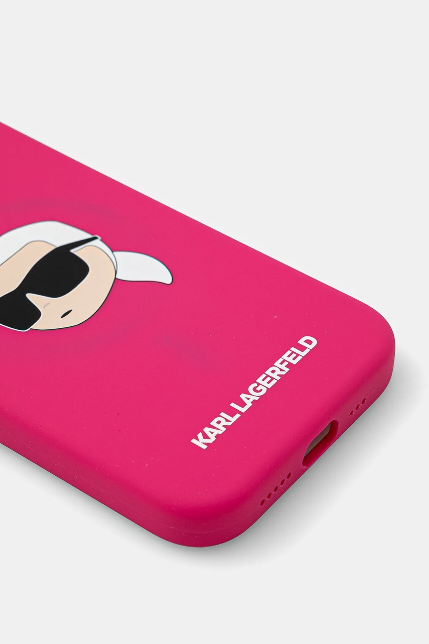 Чохол на телефон Karl Lagerfeld iPhone 15 Pro 6.1 колір рожевий KLHMP15LSKHPPLF