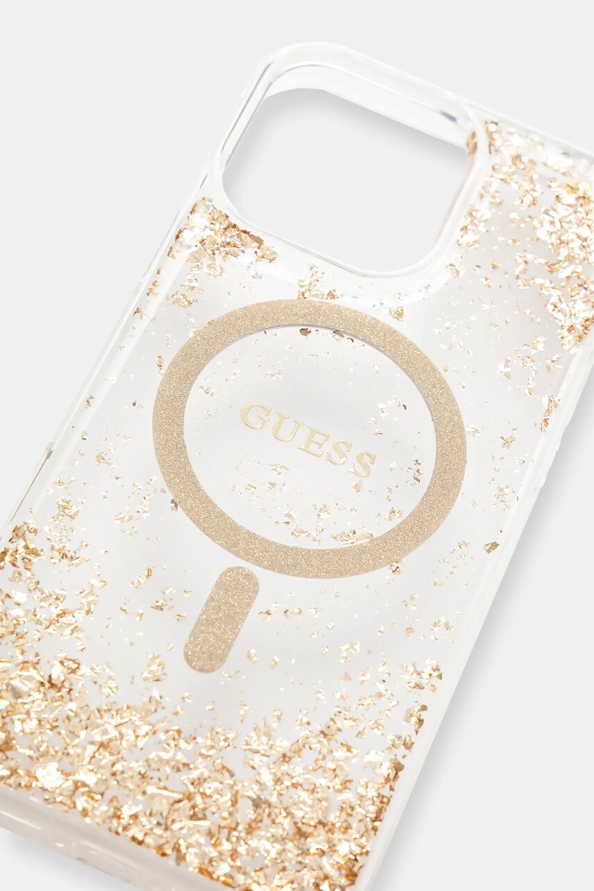 Чохол на телефон Guess iPhone 16 Pro Max колір золотий GUHMP16XRGRGED