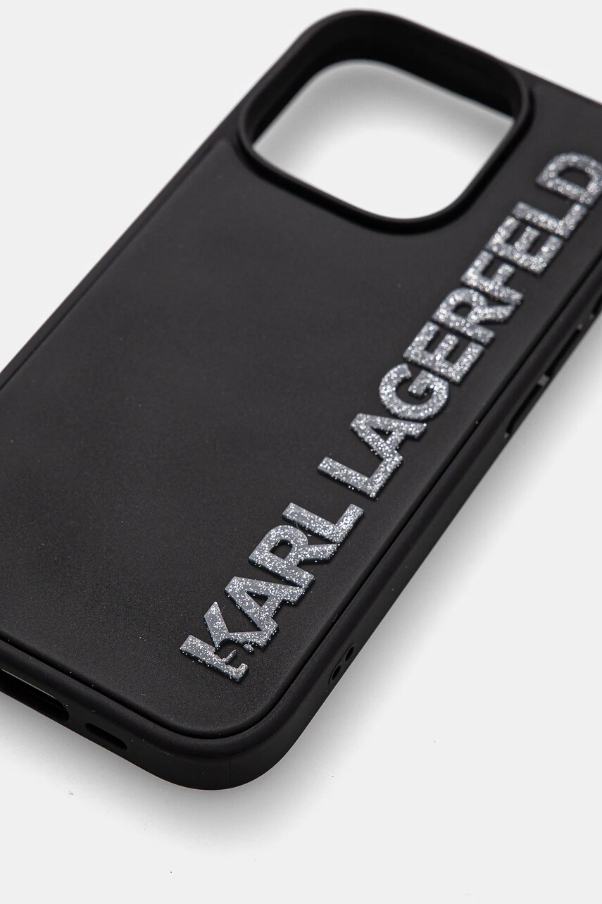 Чохол на телефон Karl Lagerfeld iPhone 16 Pro колір чорний KLHCP16LRBKGVCK