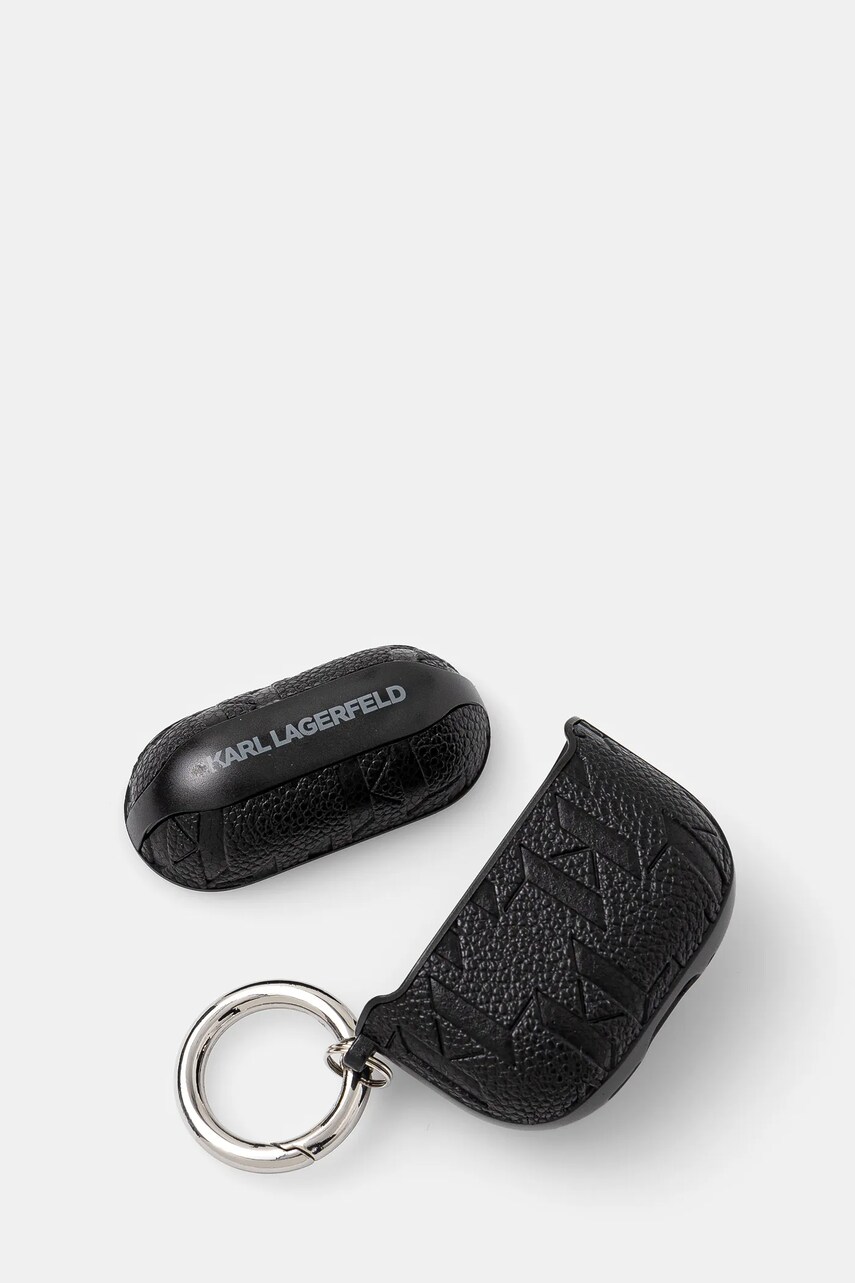 Чохол для airpods Karl Lagerfeld AirPods 4 колір чорний KLA4PGCHPK