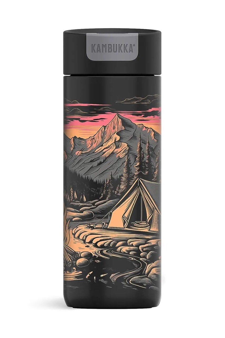 Термокружка Kambukka Olympus 500ml Adventure колір чорний 11-OLYADVENTURE