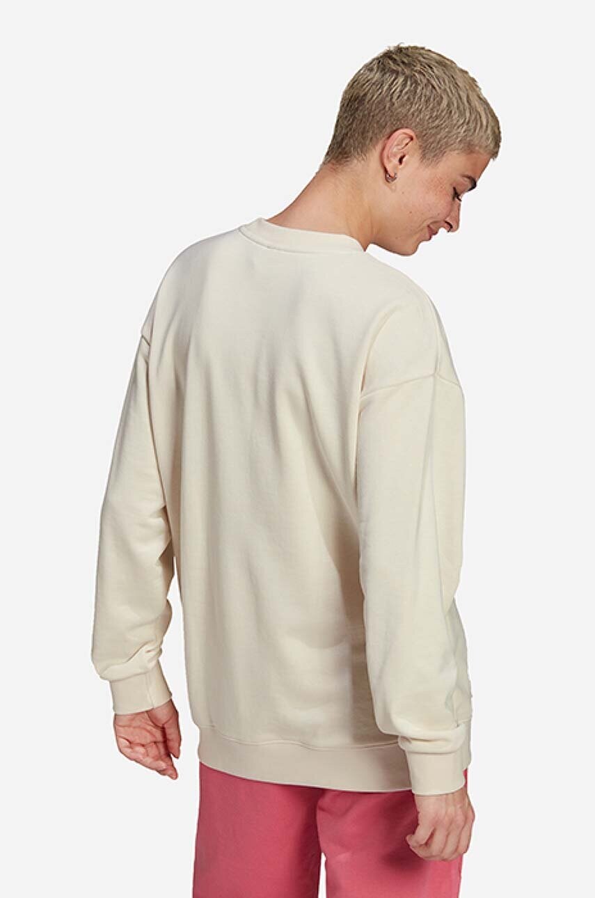 Кофта adidas Originals жіноча колір бежевий з принтом HL0048-cream