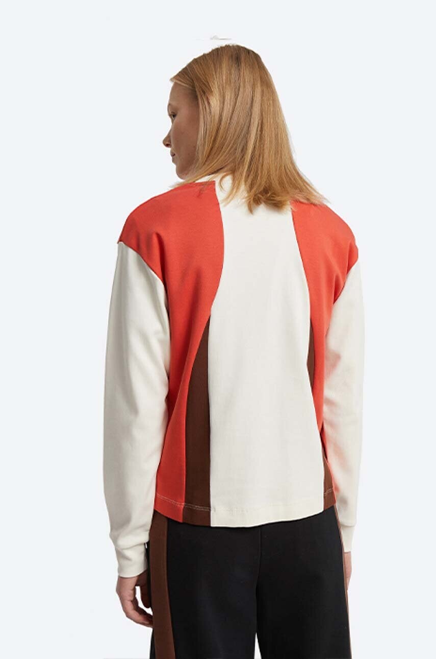 Бавовняний лонгслів Wood Wood X Fila колір білий 688377.B029-WHITE