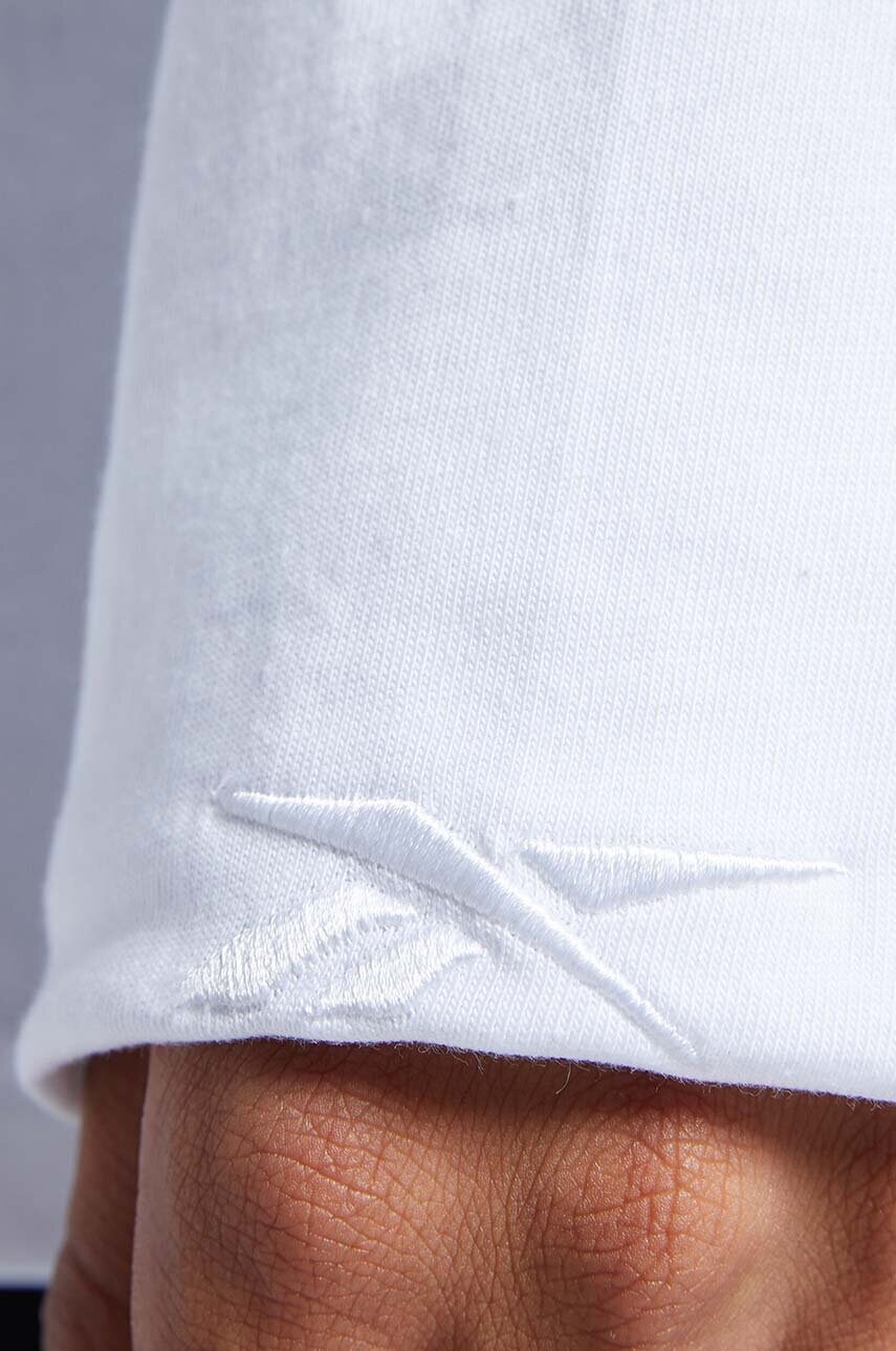 Бавовняний лонгслів Reebok Classic Skateboard Longsleeve Tee HT8175 колір білий з принтом HT8175-white