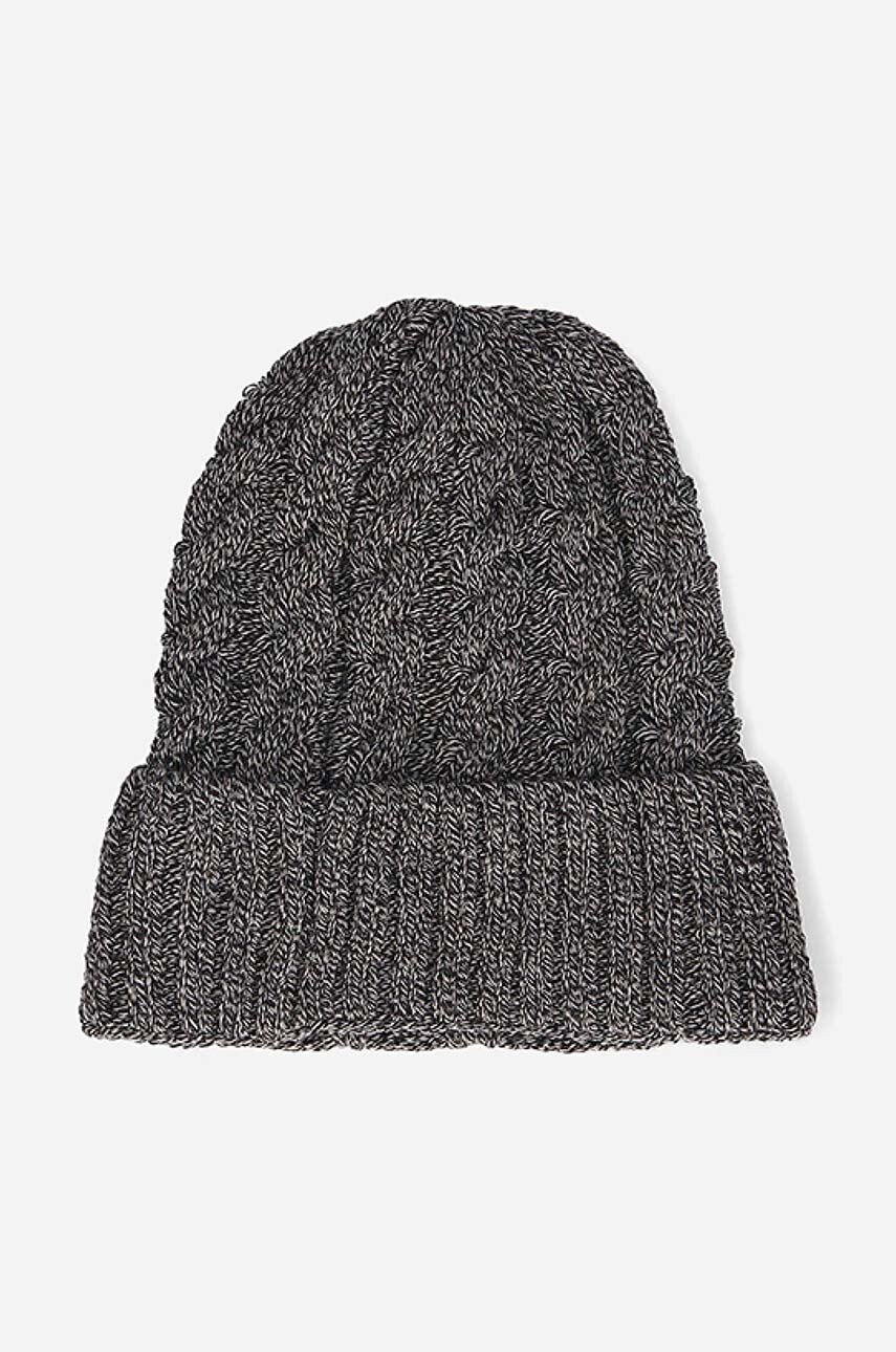 Шапка Kangol Cable Beanie HEATHER колір сірий з товстого трикотажу K3376HT-TANHEATHER