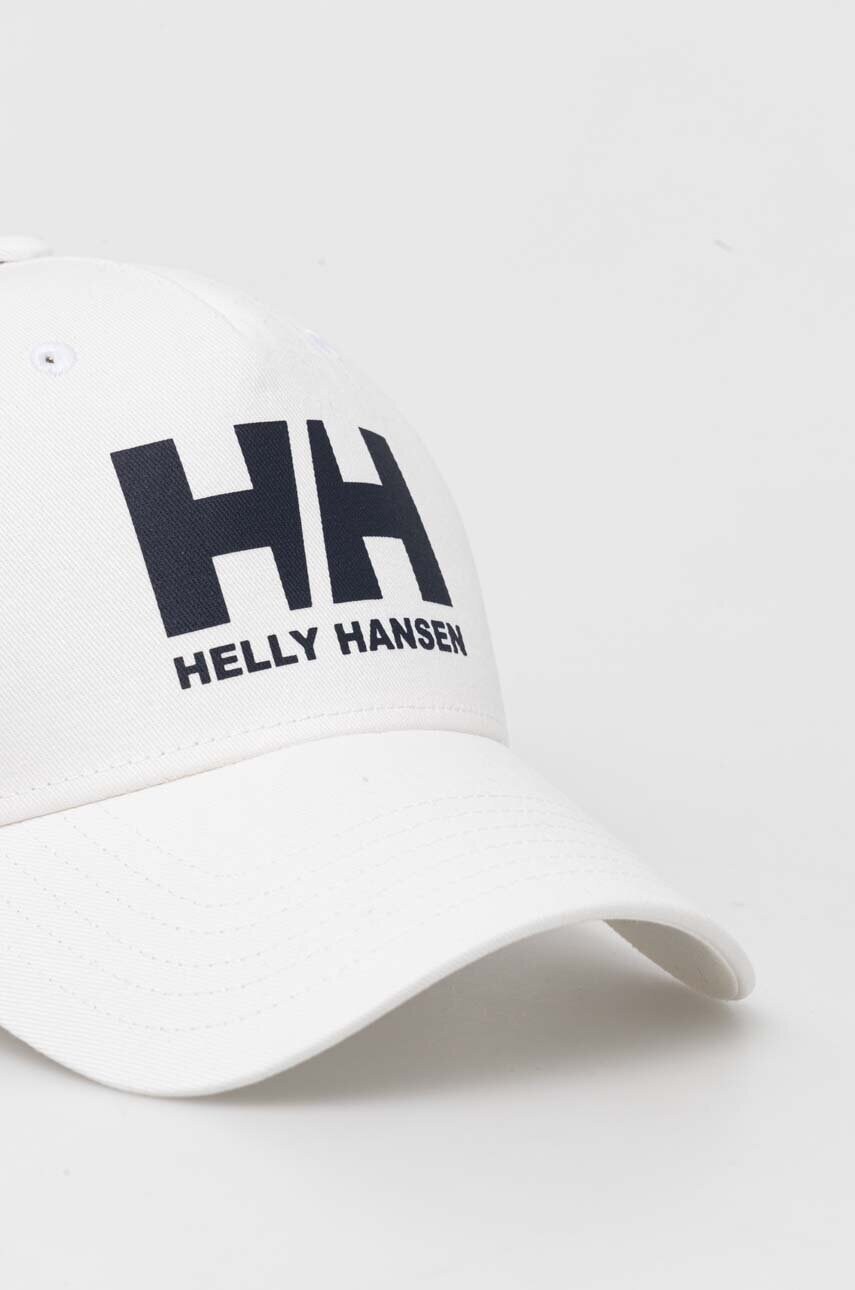 Бавовняна бейсболка Helly Hansen Czapka Helly Hansen HH Ball Cap 67434 001 колір бежевий з принтом