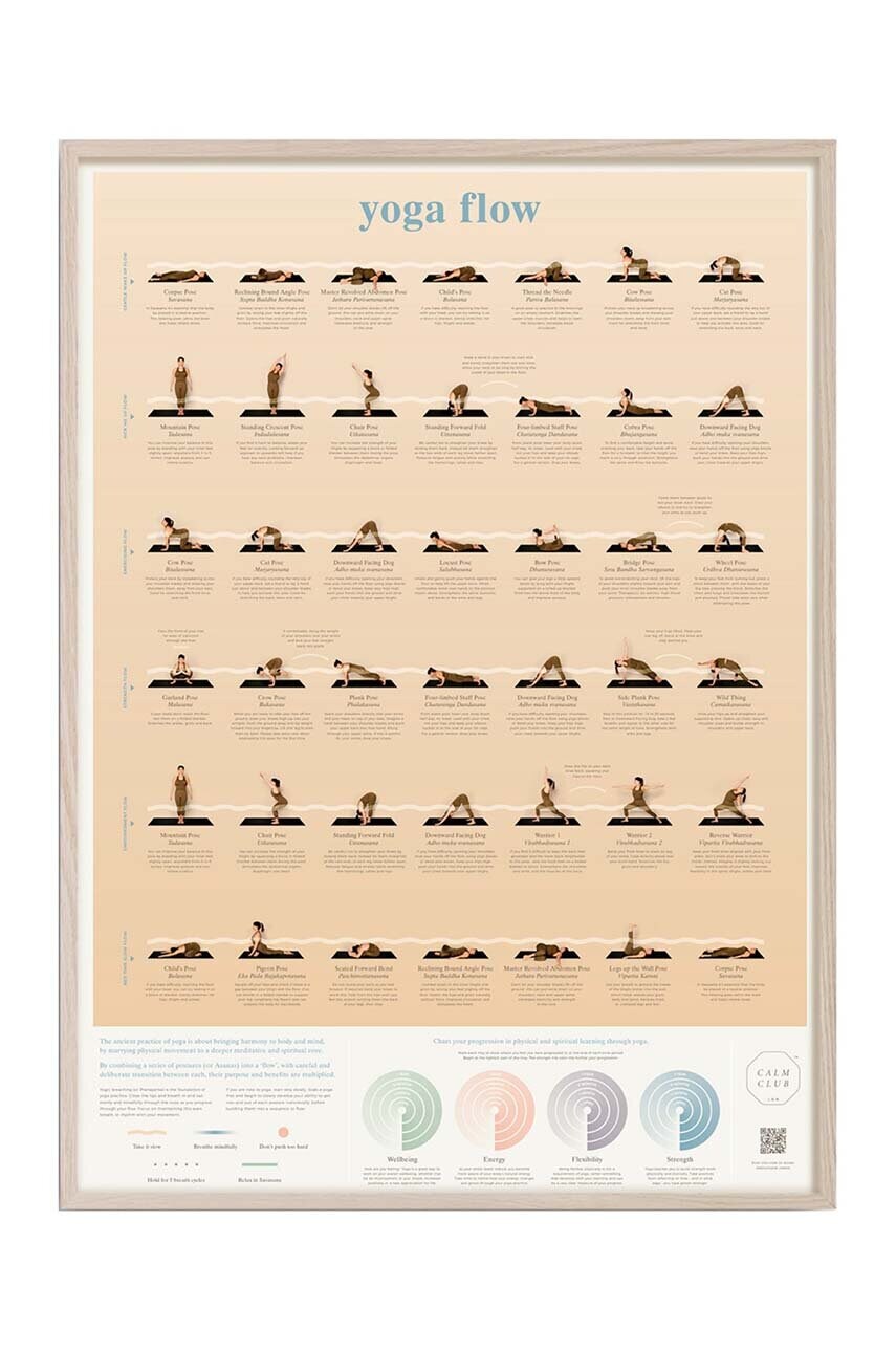 Настінний плакат Luckies of London yoga flow