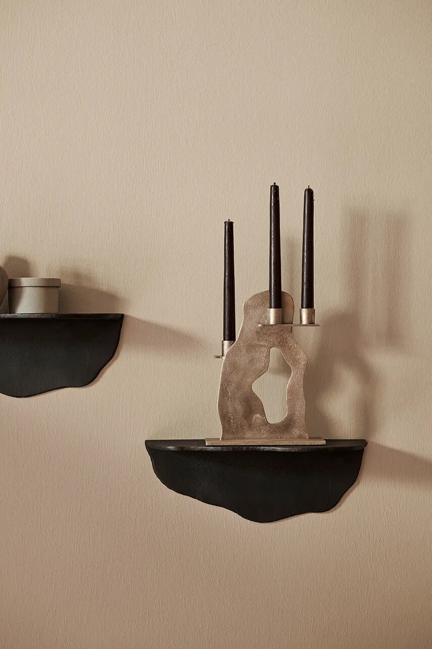 Декоративний свічник ferm LIVING Erode колір жовтий