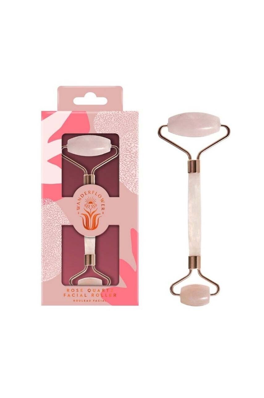 Ролик для масажу обличчя Wanderflower Rose Quartz