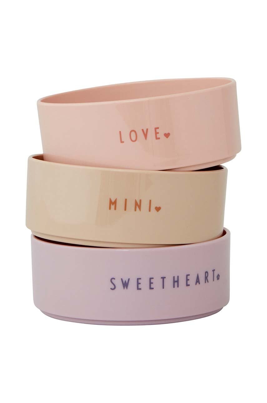 Набір контейнерів Design Letters Mini favourite bowl set 3-pack