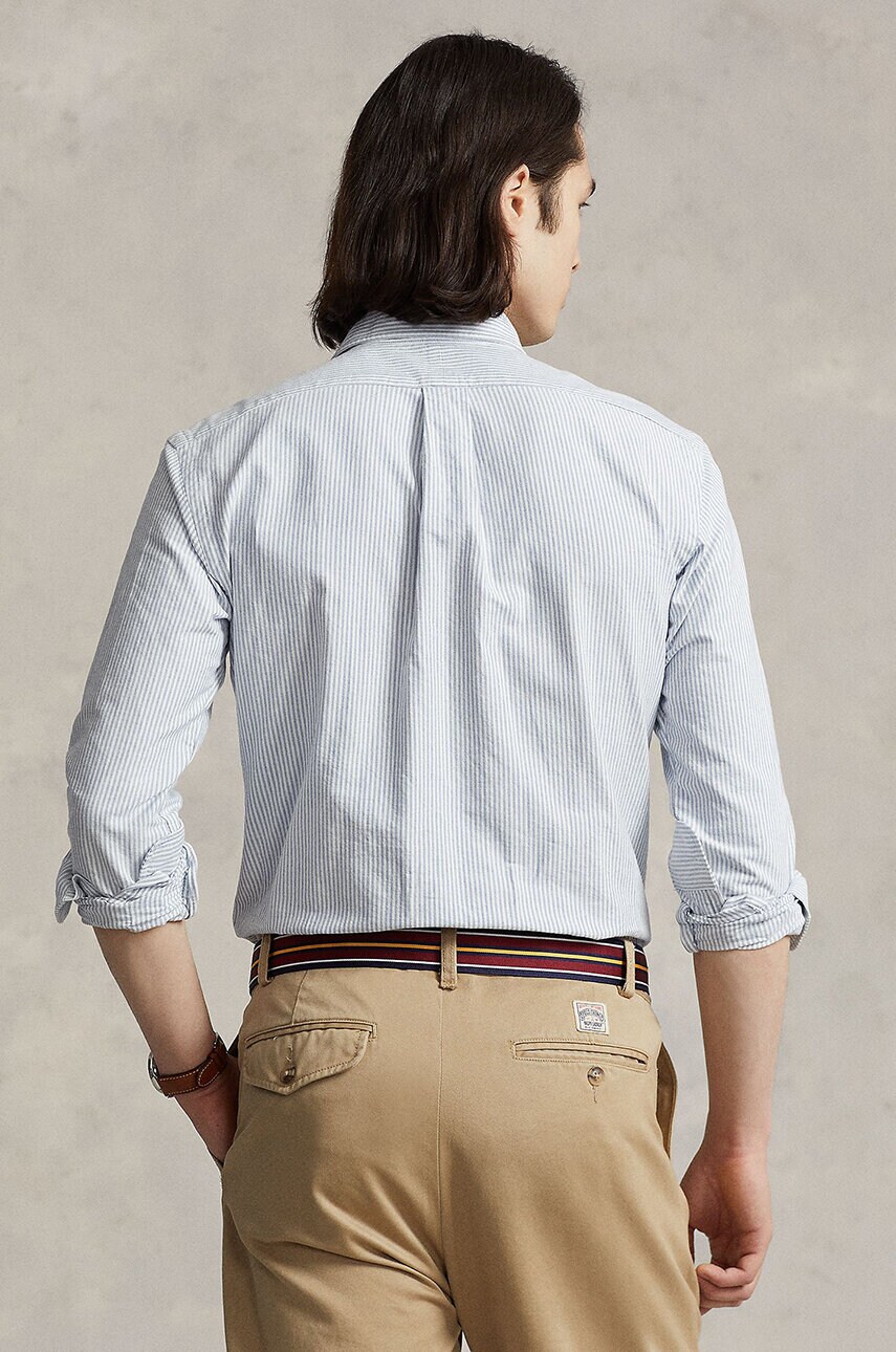 Бавовняна сорочка Polo Ralph Lauren чоловіча regular комір button-down 710792041