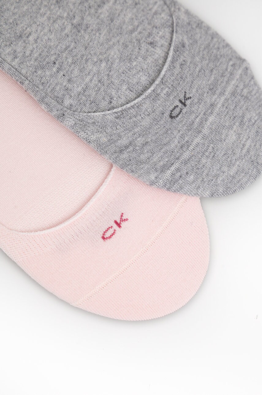 Шкарпетки Calvin Klein (2-pack) жіночі колір рожевий