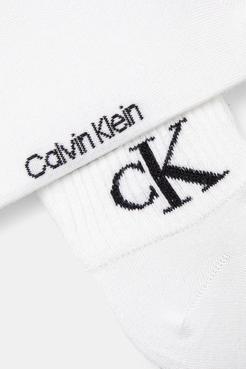 Шкарпетки Calvin Klein Jeans 2-pack жіночі колір білий 701228813