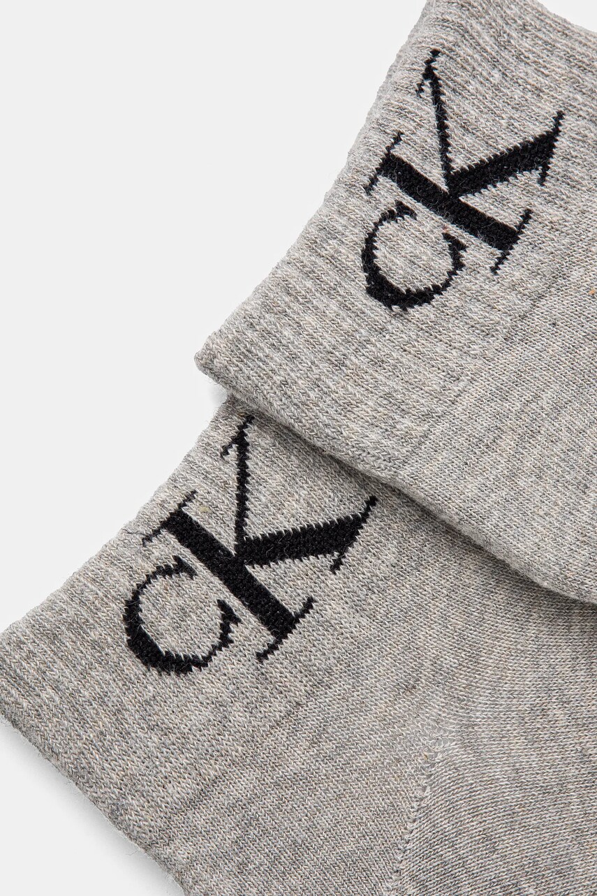 Шкарпетки Calvin Klein Jeans 2-pack жіночі колір сірий 701228813