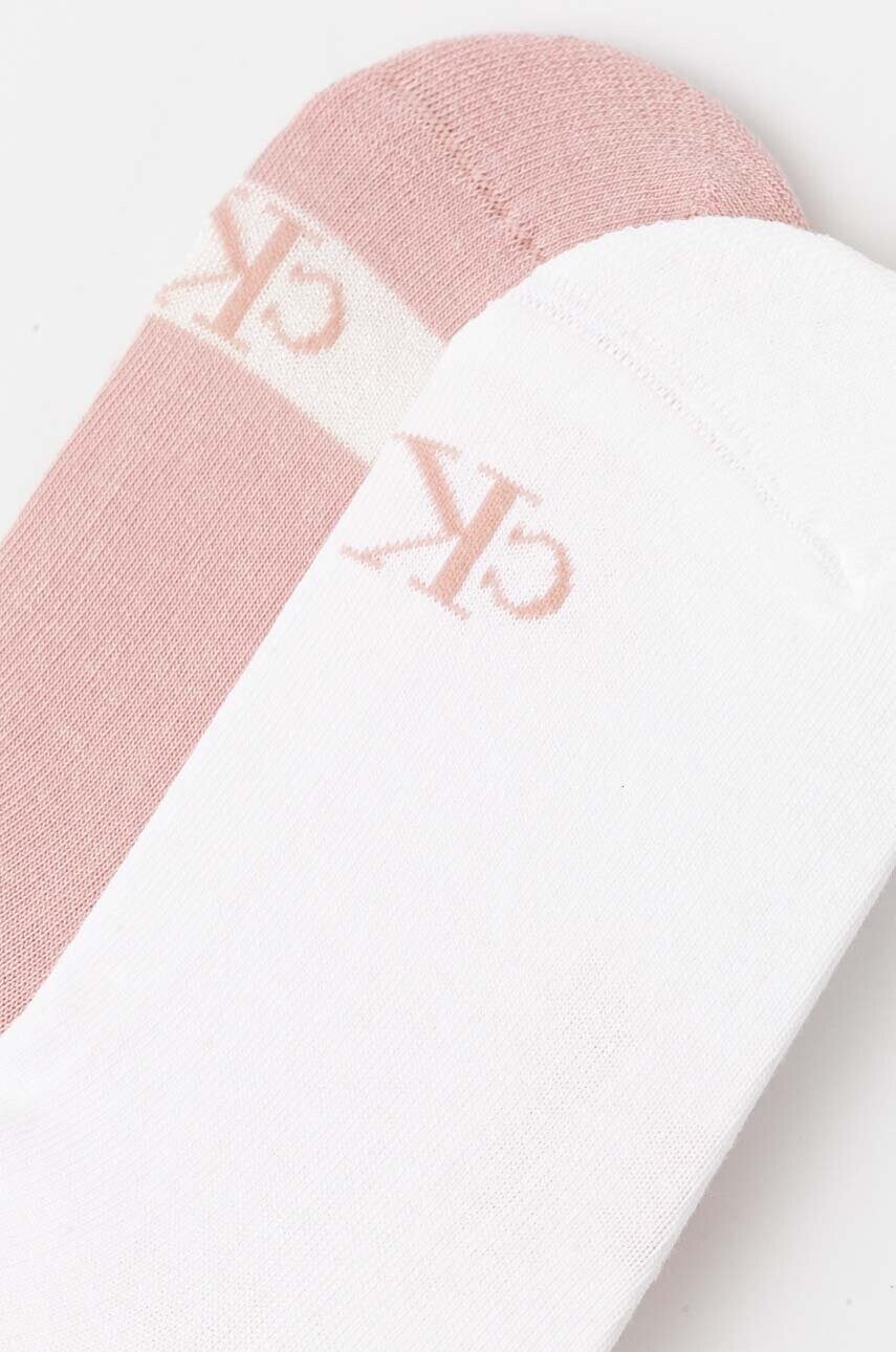 Шкарпетки Calvin Klein Jeans 2-pack жіночі колір рожевий 701230600