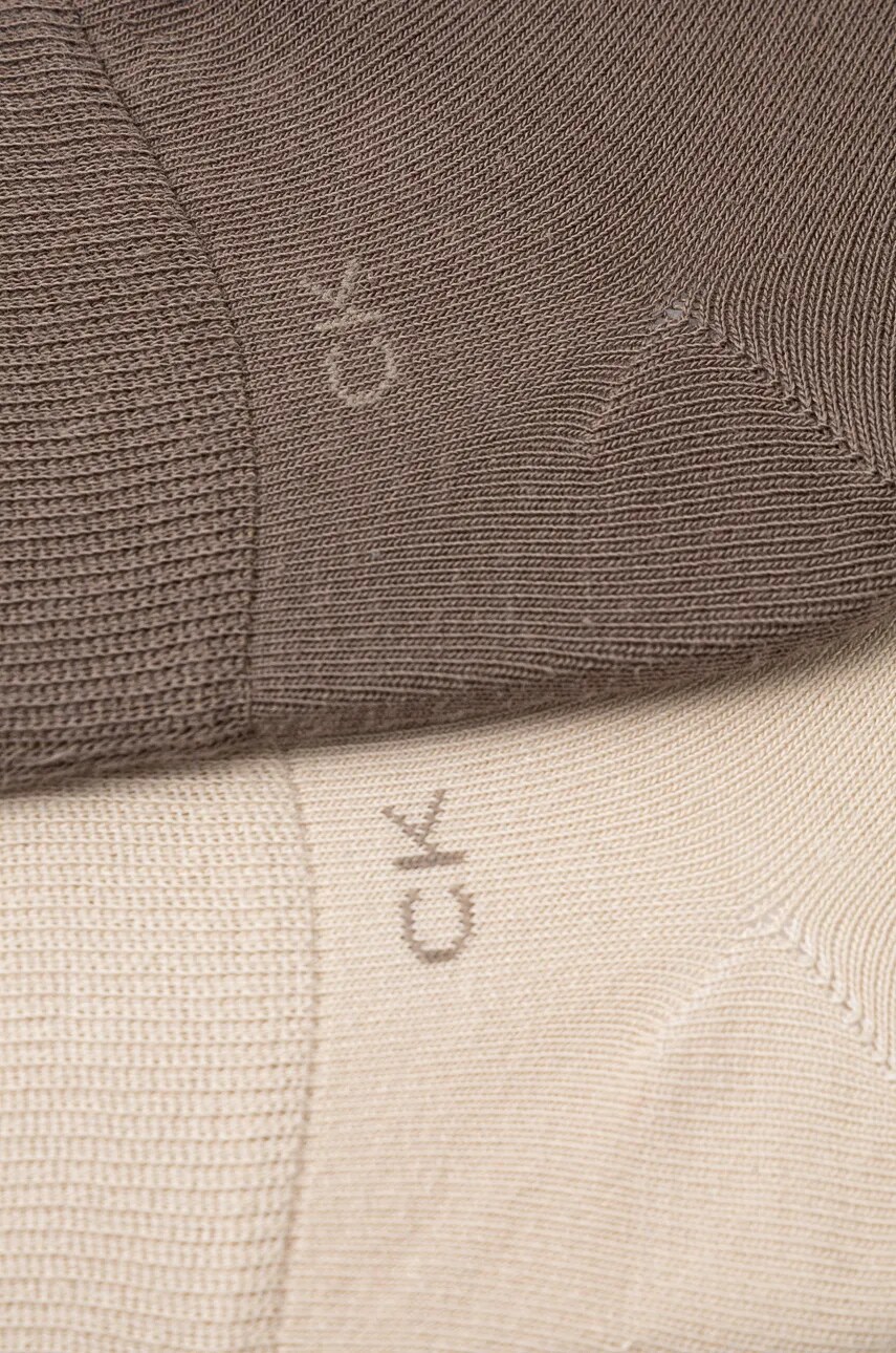 Шкарпетки Calvin Klein 2-pack чоловічі колір бежевий