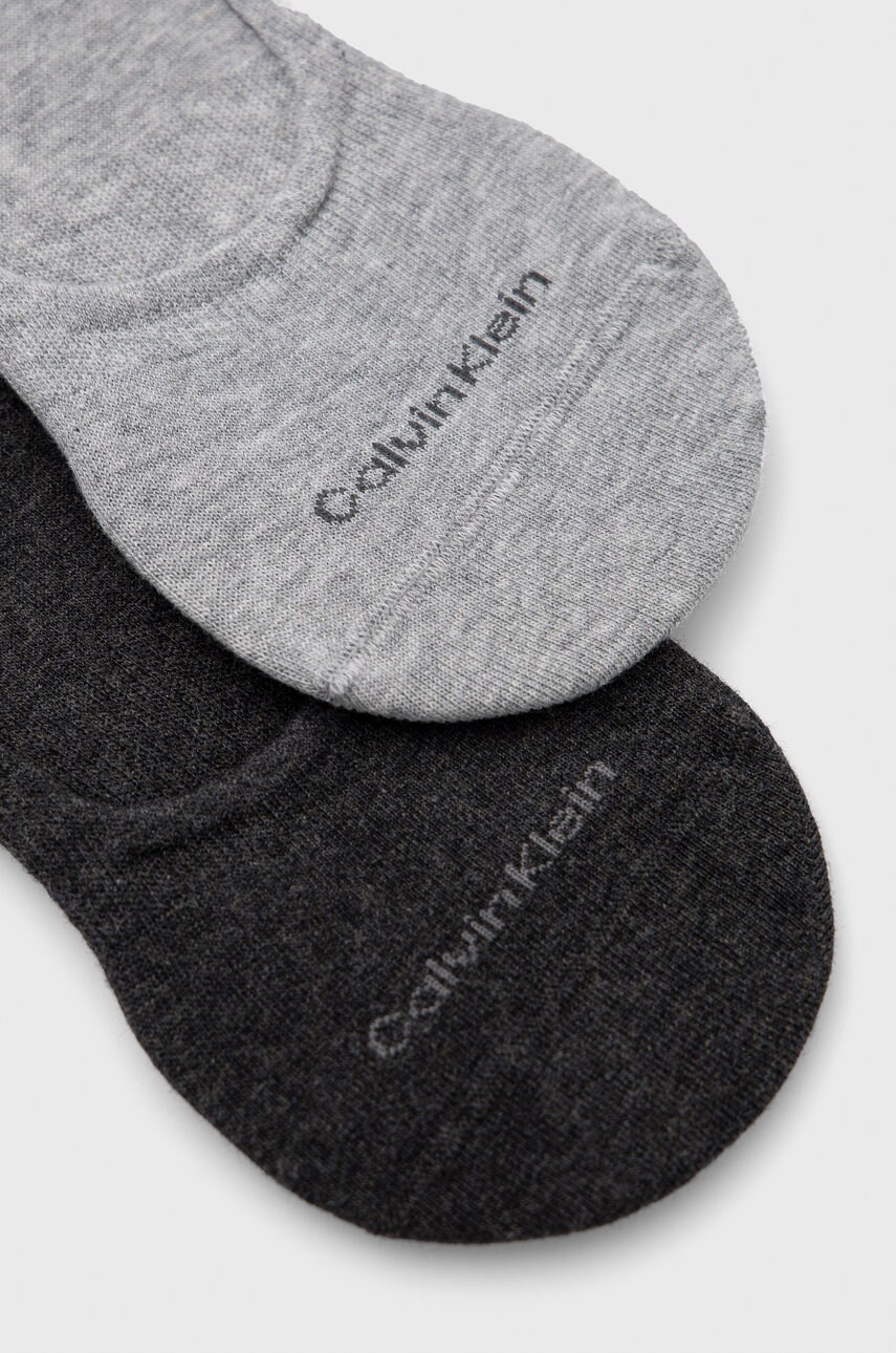Шкарпетки Calvin Klein (2-pack) чоловічі колір сірий