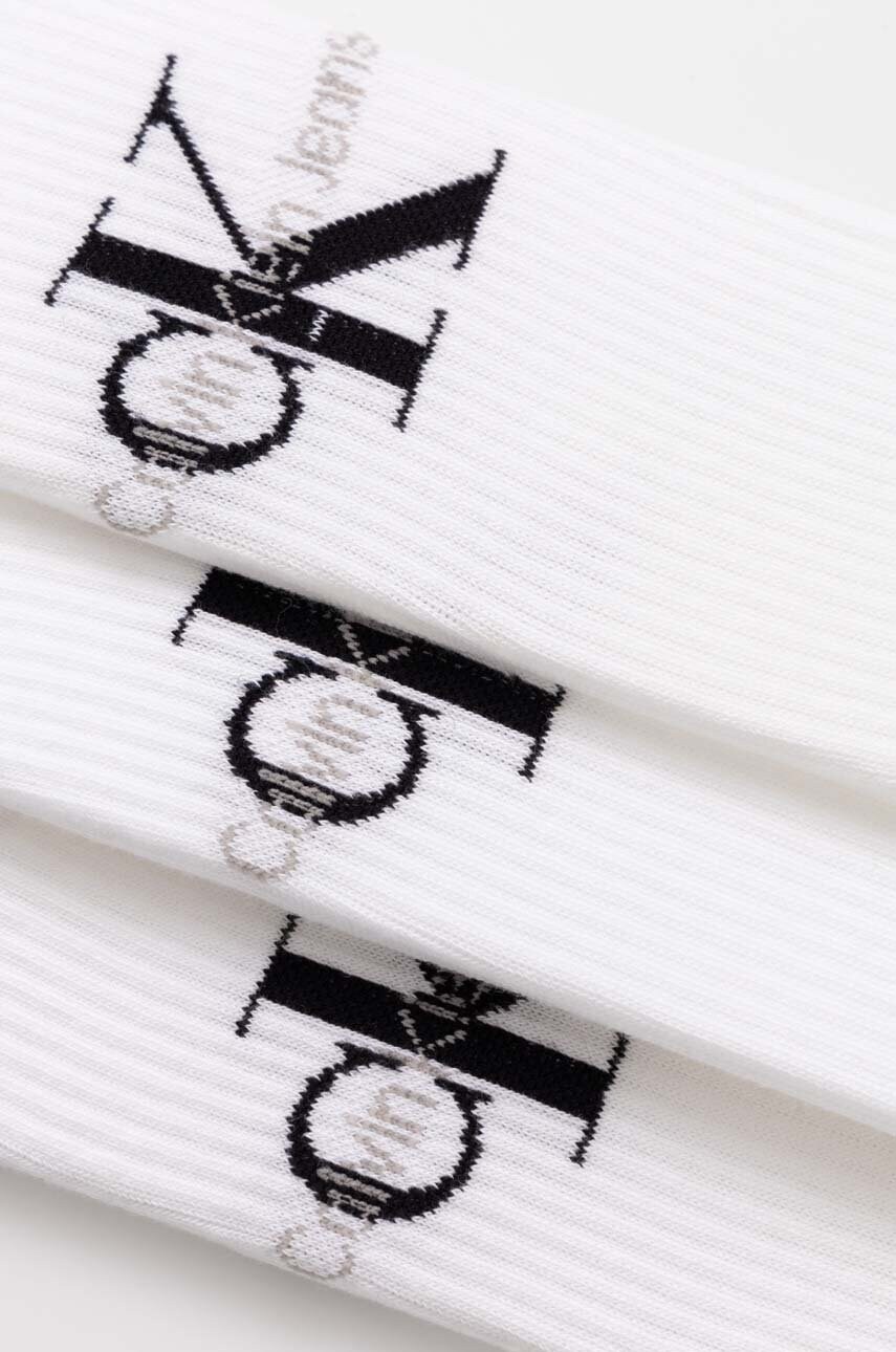 Шкарпетки Calvin Klein Jeans 3-pack чоловічі колір білий 701220514