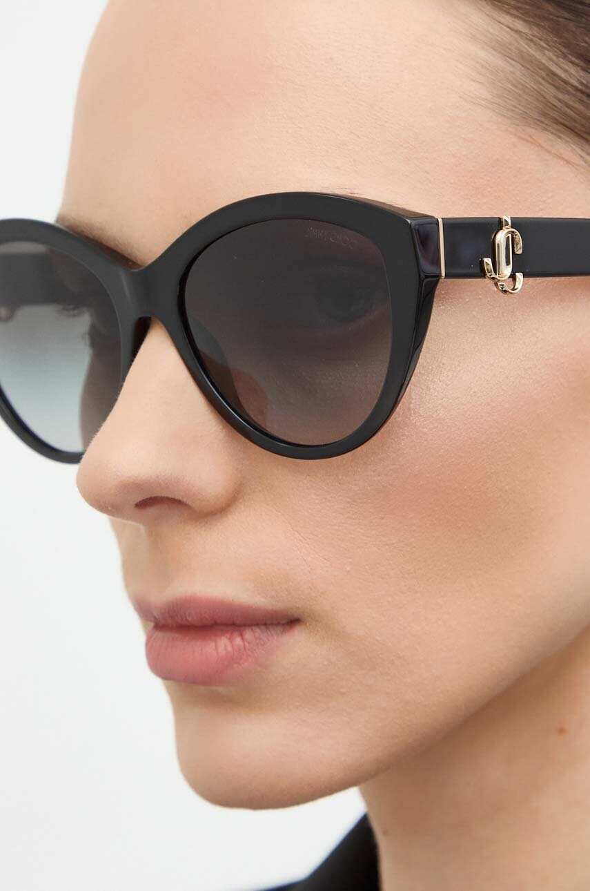 Сонцезахисні окуляри Jimmy Choo жіночі колір чорний 0JC5007
