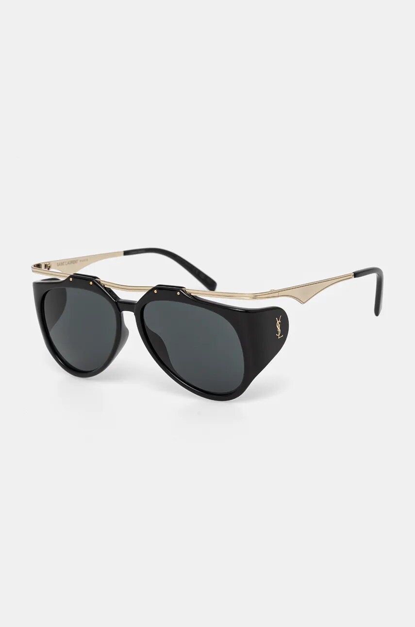 Сонцезахисні окуляри Saint Laurent жіночі колір чорний SL M137 AMELIA