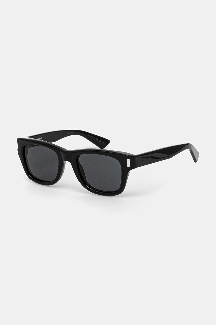 Сонцезахисні окуляри Saint Laurent чоловічі колір чорний SL 801