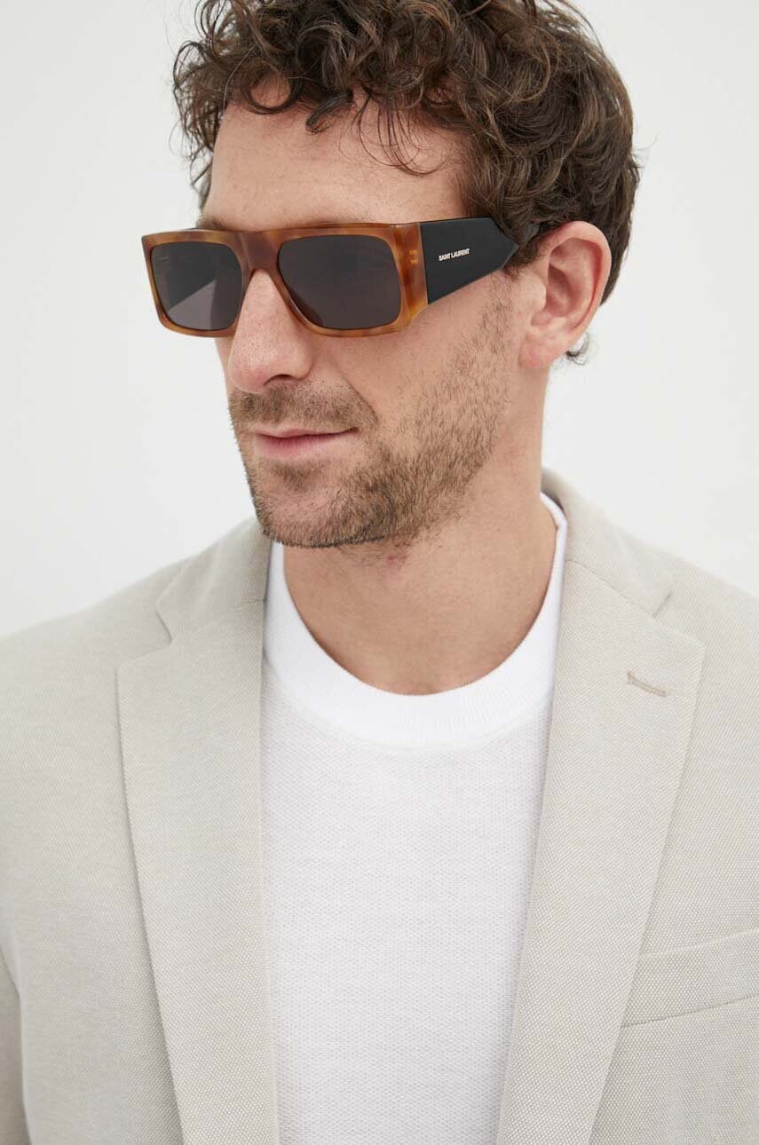 Сонцезахисні окуляри Saint Laurent колір коричневий SL 635 ACETATE