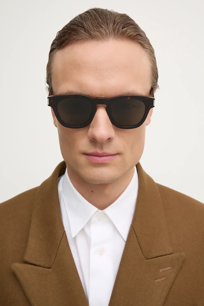 Сонцезахисні окуляри Saint Laurent колір коричневий SL 746