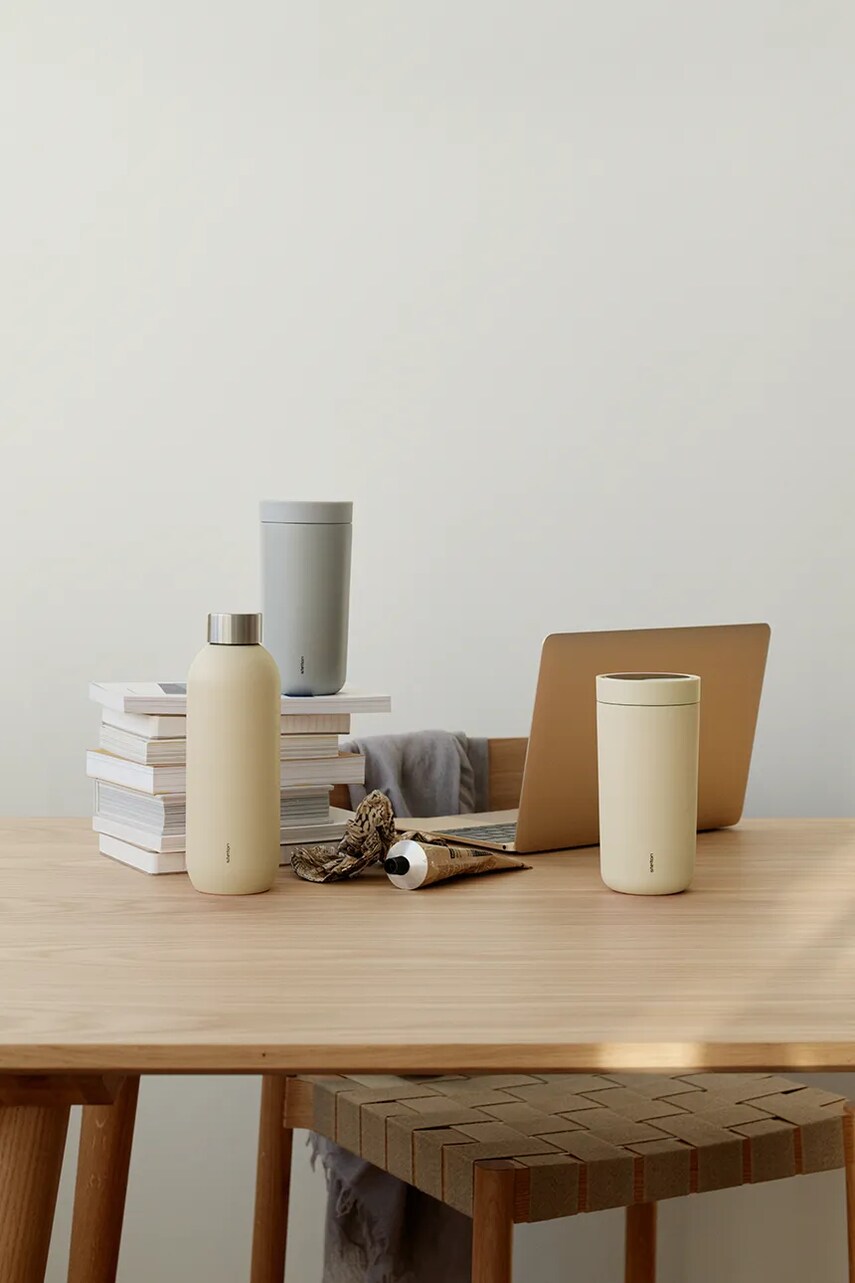 Термічна пляшка Stelton Keep Cool 600 ml колір бежевий