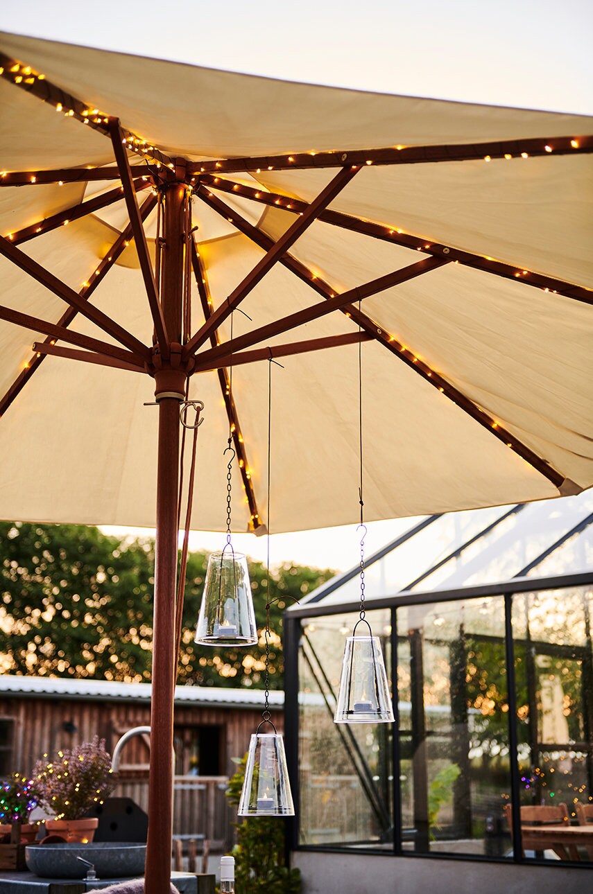 Sirius Сонячний ланцюг LED Knirke Solar Parasol, 128 LED 8 x 2 + 2 m