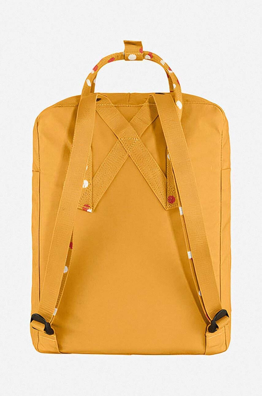 Рюкзак Fjallraven Kanken колір жовтий великий з аплікацією F23510.160.916-160