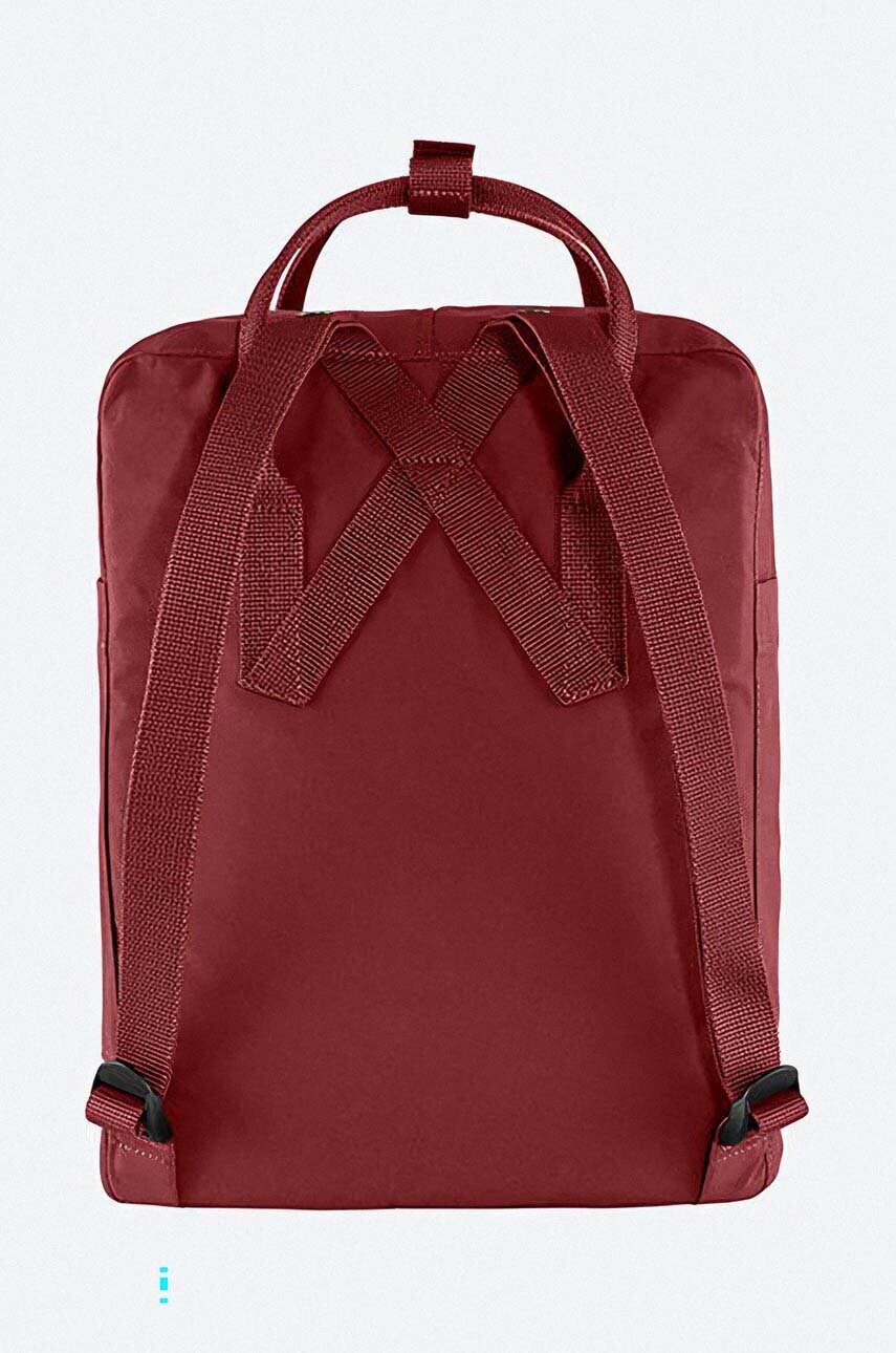 Рюкзак Fjallraven Kanken колір червоний великий з аплікацією F23510.326-326