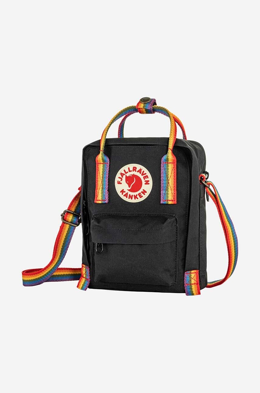 Сумка Fjallraven Kanken Rainbow Sling колір чорний F23623.550.907-907