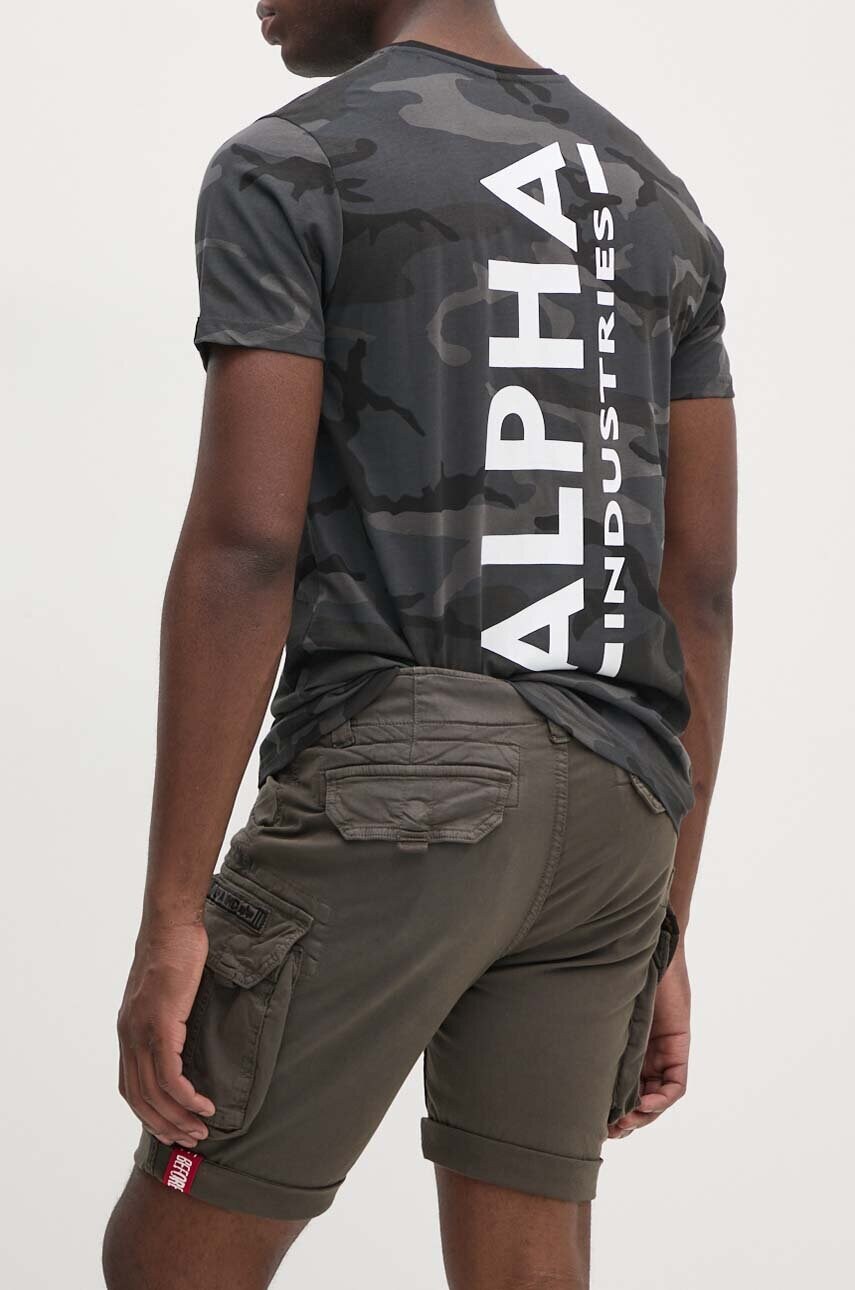 Шорти Alpha Industries Crew чоловічі колір сірий 176203.136-grey