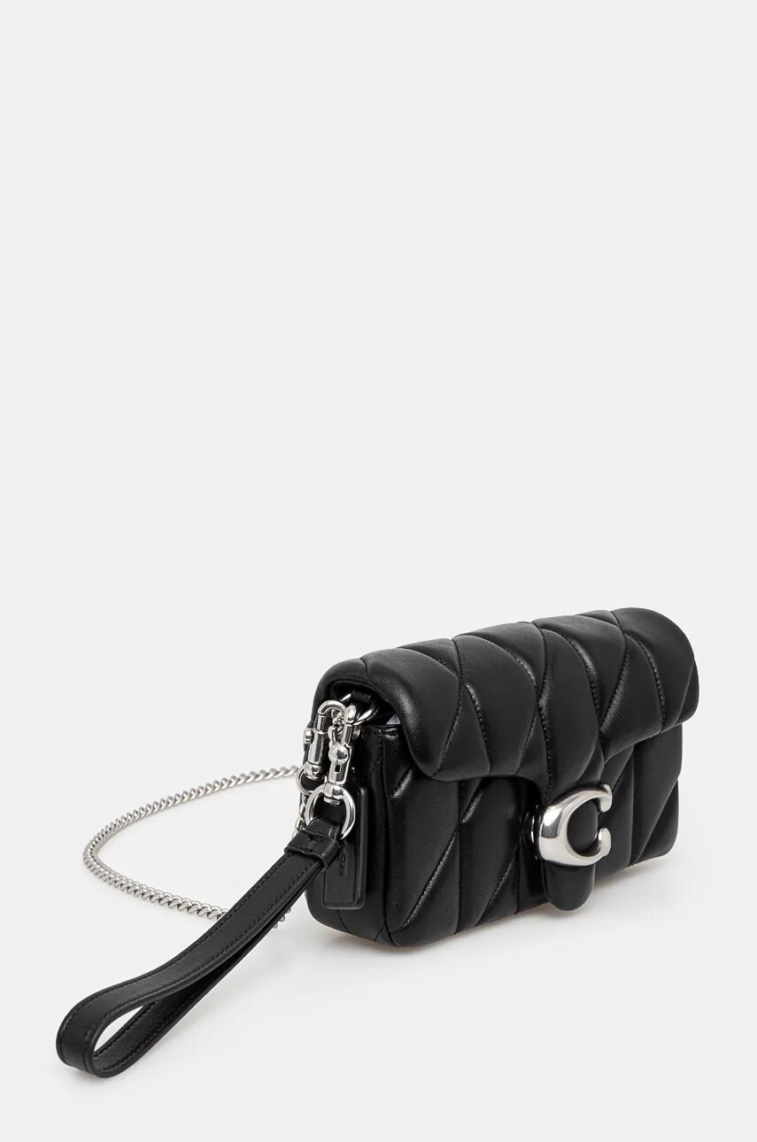 Шкіряна сумочка Coach Tabby колір чорний CP018