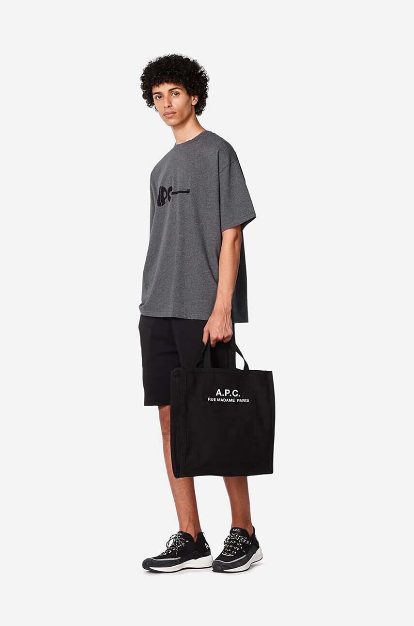 Сумка A.P.C. A.P.C. Cabas Recuperation CODBM-H61318 BLACK колір чорний