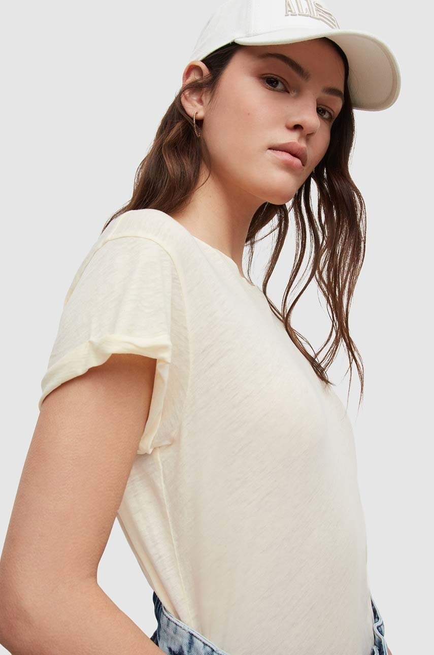 Бавовняна футболка AllSaints колір білий