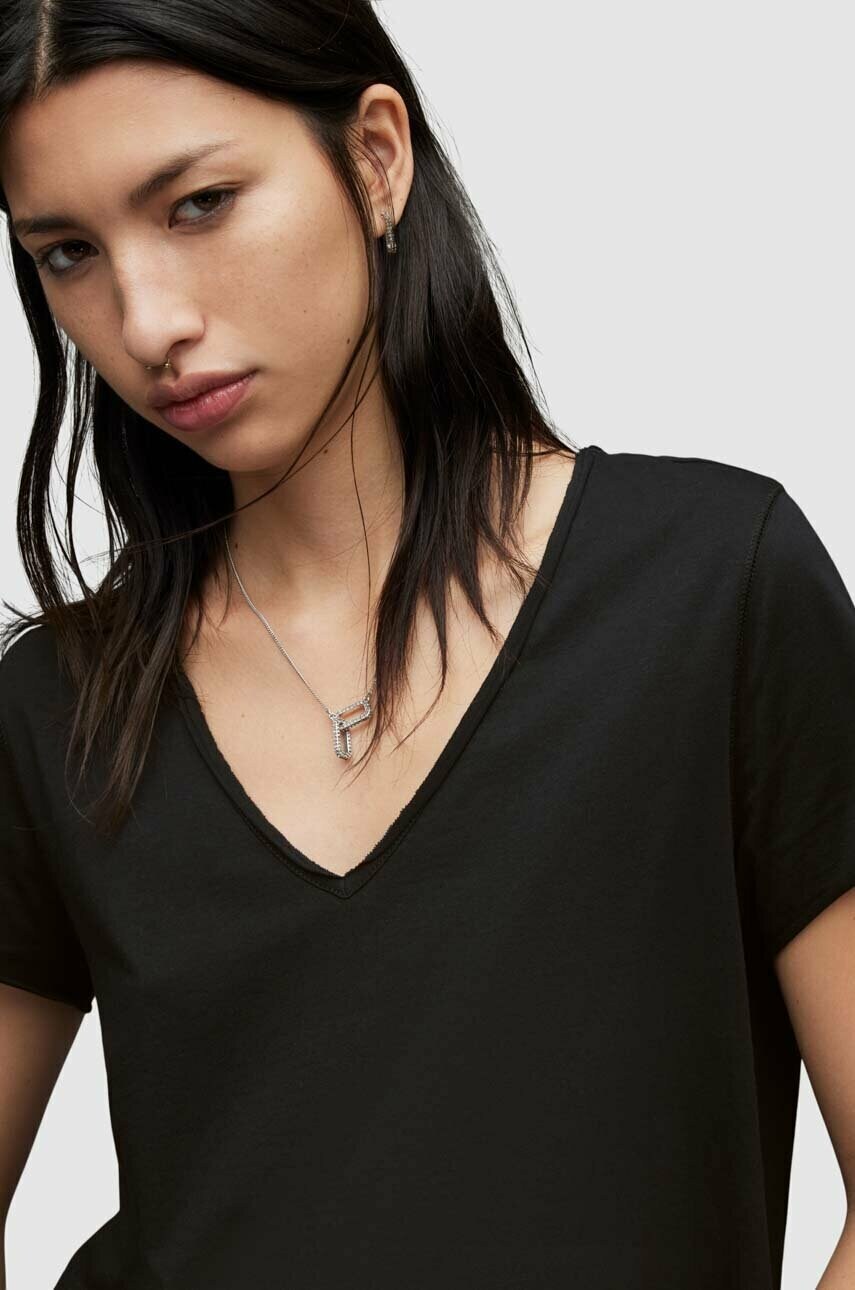 Бавовняна футболка AllSaints колір чорний